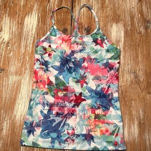 Athleta Girl Multicolor Floral Tank